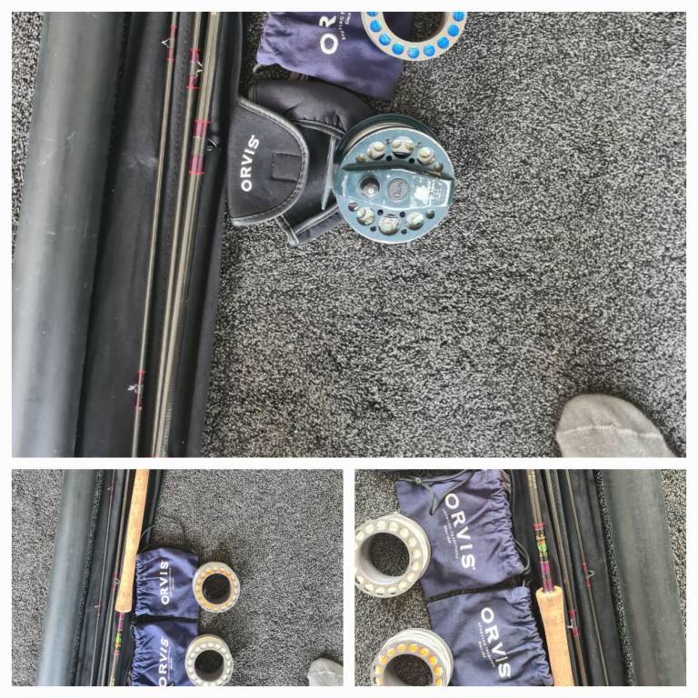 Orvis Fly Fishing Rod, Reel, and Spare Spools - Good Condition