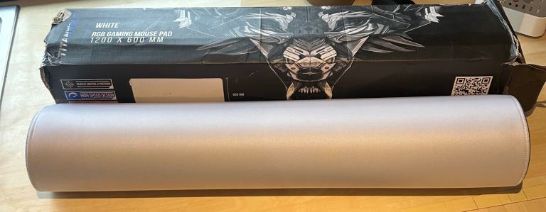 Titanwolf RGB Gaming Mouse Pad 1200 x 600 mm – White, New