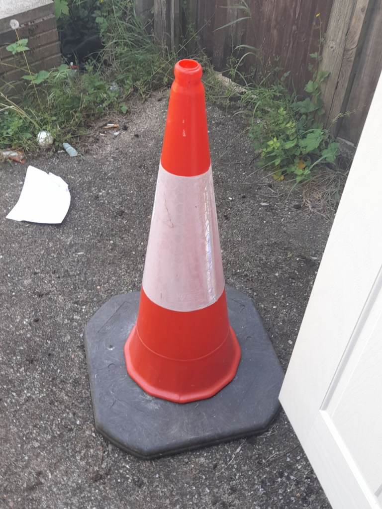 Two traffic cones for sale 