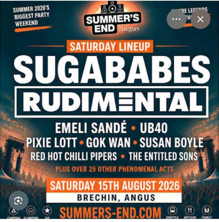 Summer's End Angus Festival Ticket - Saturday 15th August 2026