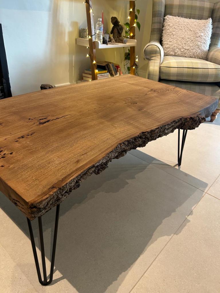 Live edge coffee table 