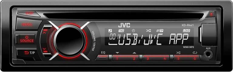 JVC KD-R441 Car Stereo (Bluetooth, iPod Control:Direct Control,)