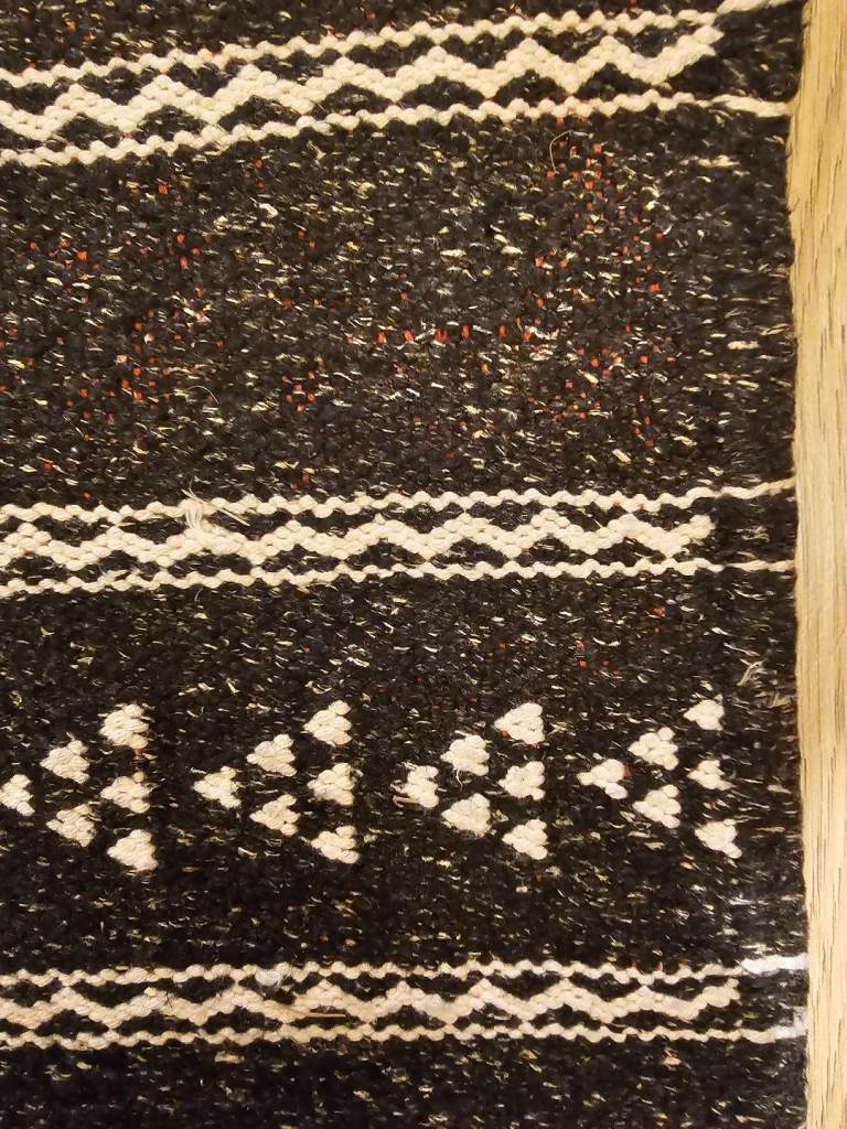 Authentic Moroccan Flatweave (Runner) Rug Wool/Cotton Blend
