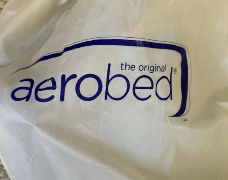 Genuine Aerobed Inflatable single air bed or mattress - guest bed or camping