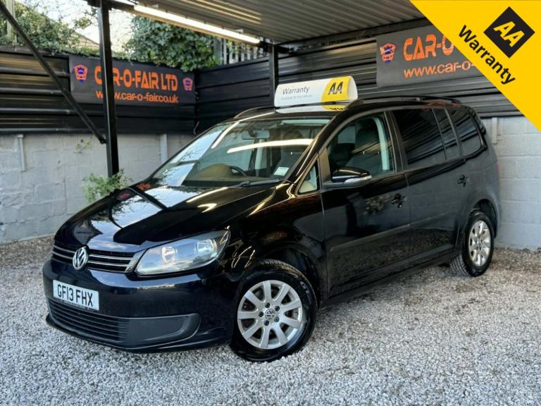 VOLKSWAGEN TOURAN 1.6 TDI BlueMotion Tech S Black Auto Diesel 2013+CRUISE+AIRCON