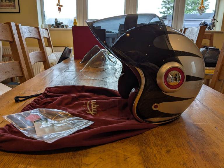 Genuine French Ruby Belvedere helmet 