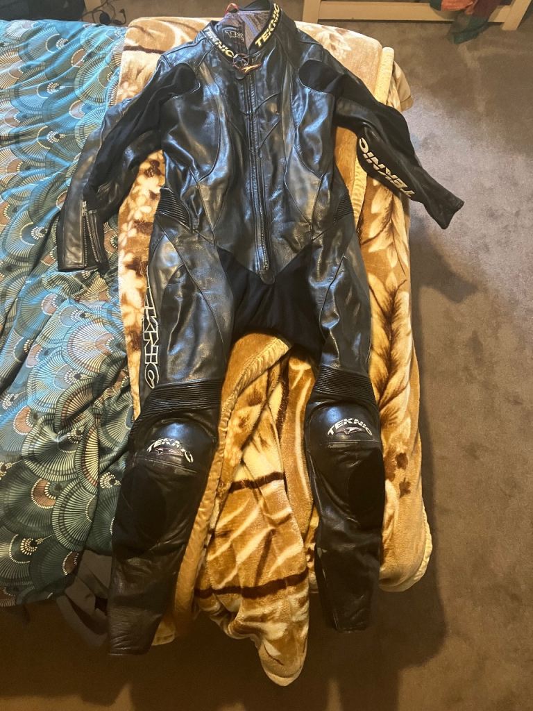 Teknic Chicane One-Piece Leather Motorcycle Race Suit