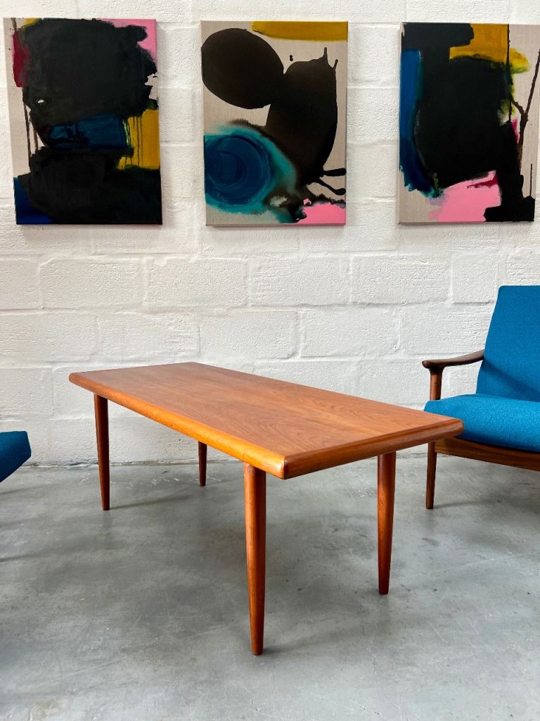 Vintage Danish Coffee Table by Johannes Andersen for CFC Silkeborg