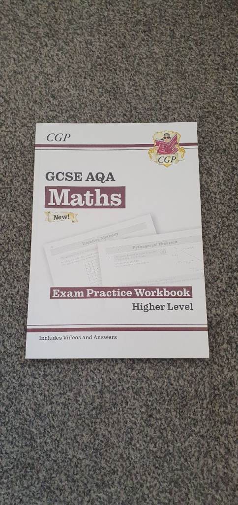 CGP GCSE AQA Maths Exam Practice Workbook - Higher Level, NEW