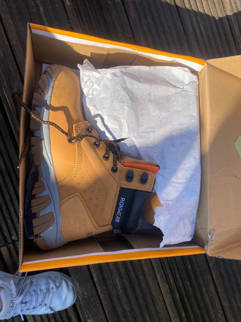 Steel toe cap boots rokwear size 7