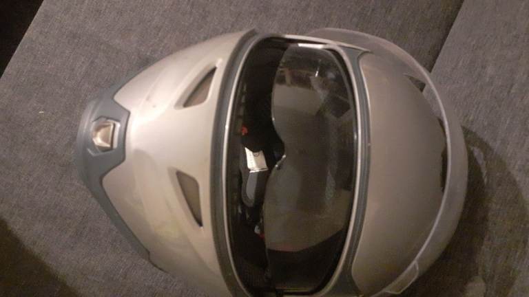 Motorcycle helmet size L, with sun shield 