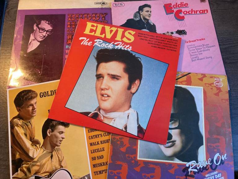 Job lot – 5 vinyl rock n’ roll Elvis etc