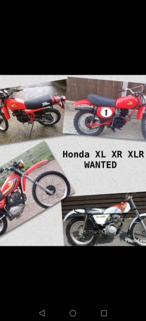 Honda's  wanted xl xlr xr at z50r