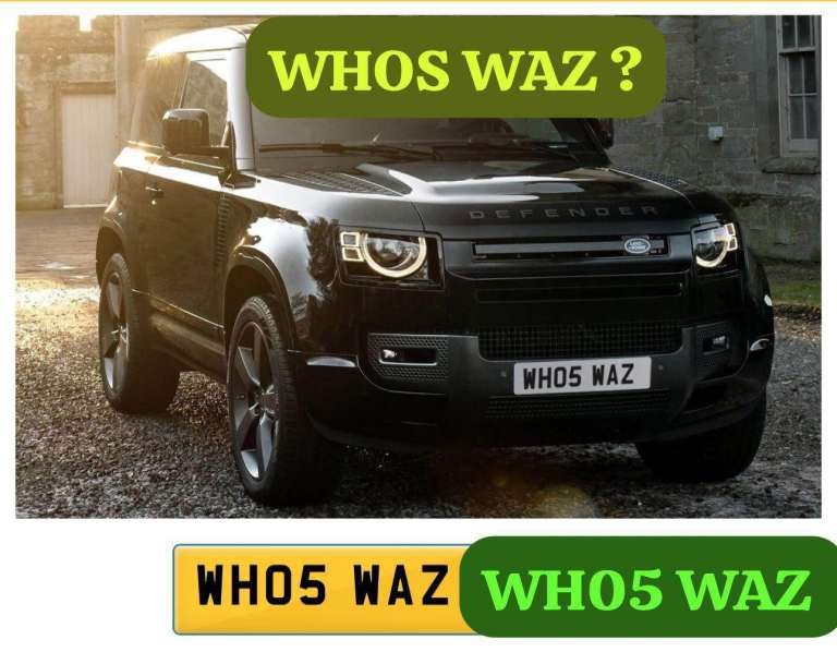 Whos waz number plate