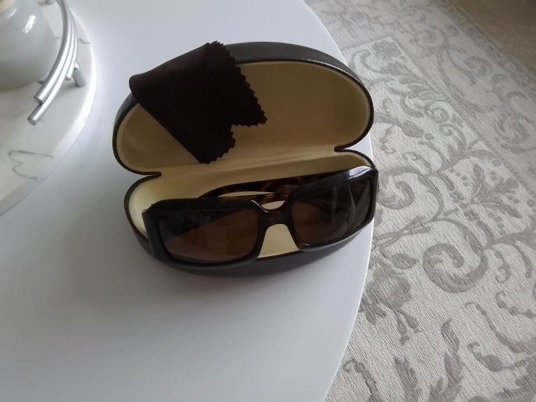 Sunglasses By Designer Miu Miu In Brown Tortoiseshell 