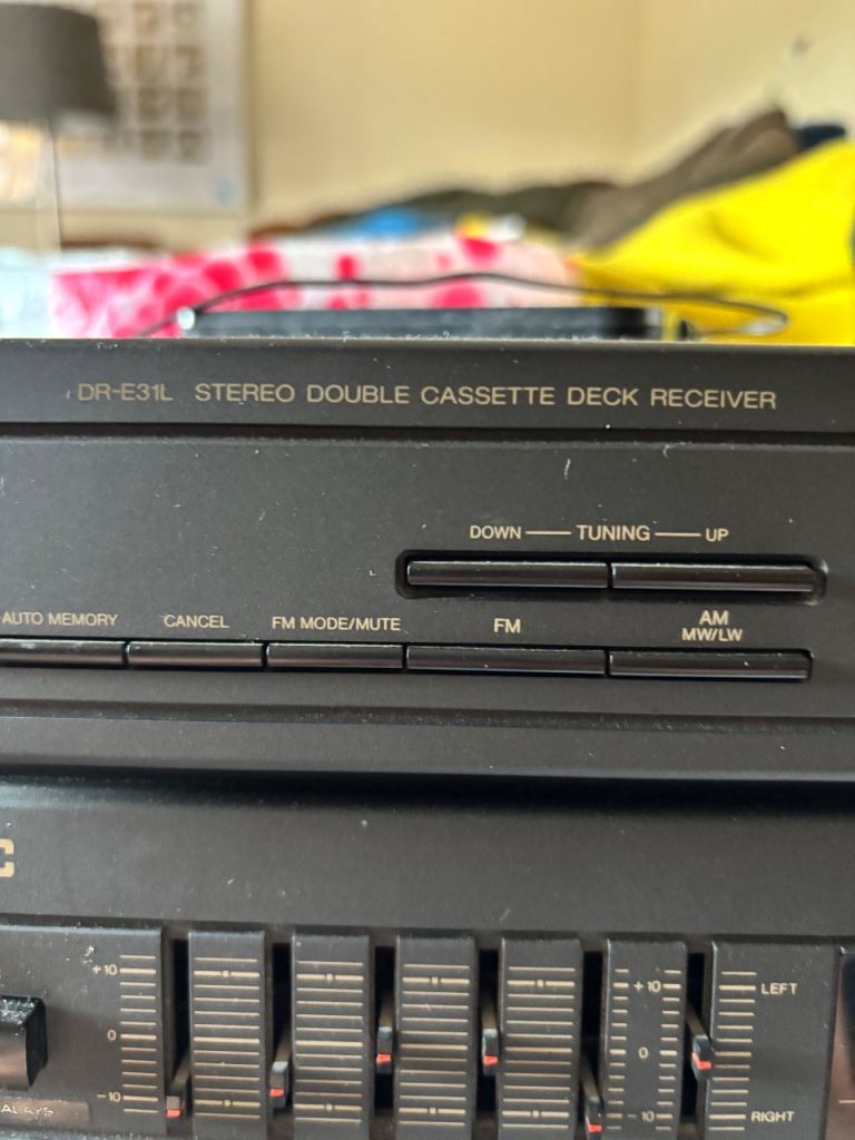 JVC DR-E31L Stereo Double Cassette Deck Receiver - Good Condition