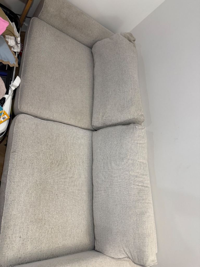 Sofology 4 seater stone coloured sofa