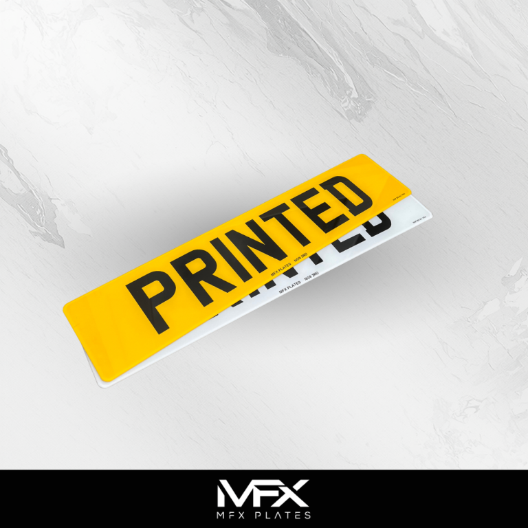 2D 3D 4D Number Plates Short Hex Standard