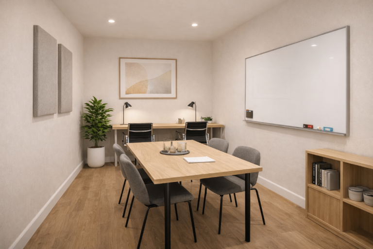 Meeting room Ealing - flexible hourly hire Podcast Recording Room