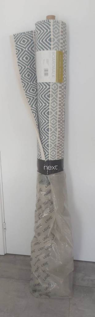 Brand New from next Asiatic Blue multi Indoor/Outdoor Boardwalk Rug