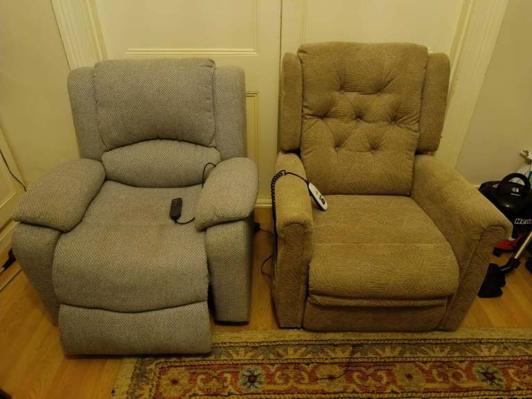 FREE (Only right one available) Electric Recliner Armchairs – Good Condition