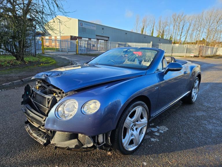 2013 BENTLEY CONTINENTAL GTC 6.0 W12 Mulliner Driving Spec Auto Damage Salvage