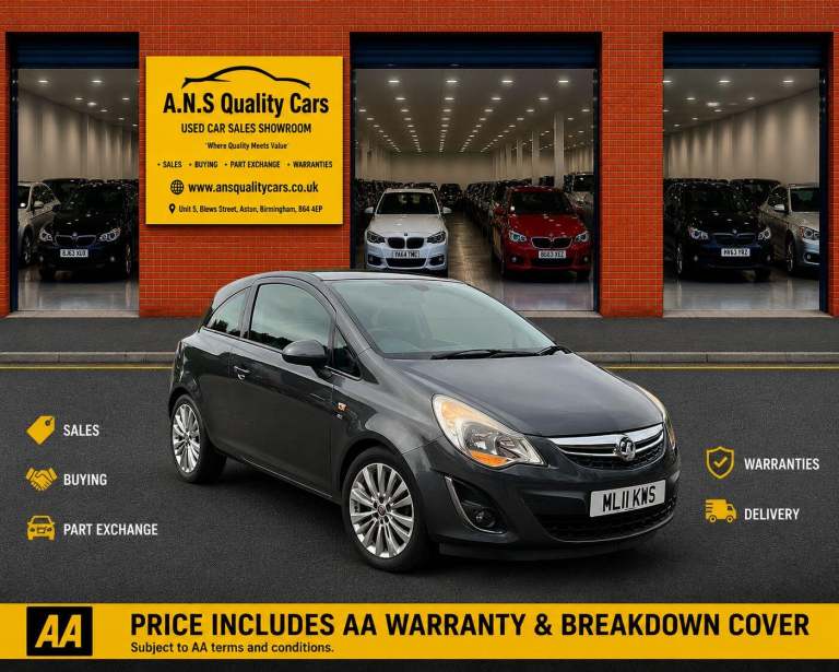 2011 Vauxhall Corsa 1.4 16V SE Auto Euro 5 3dr HATCHBACK Petrol Automatic
