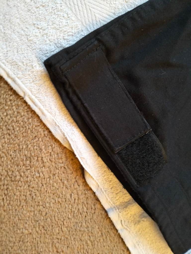 Route One DNM001 Mens Motorcycle Cargo Jeans Armoured Black Kevlar 34" Reg 31" Leg