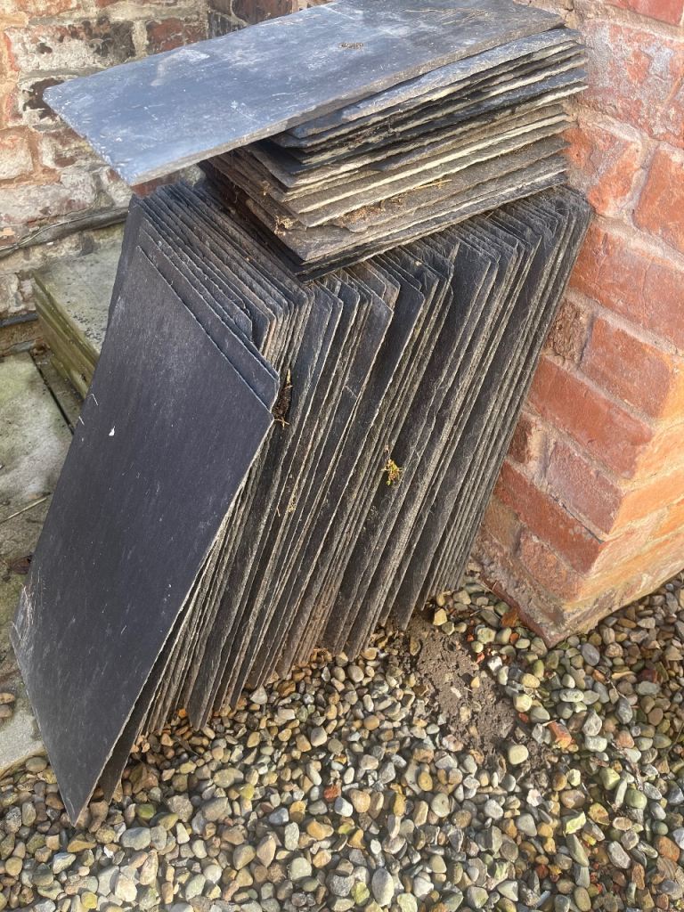 Slate Roof Tiles approx 50 300mmx600mm plus offcuts