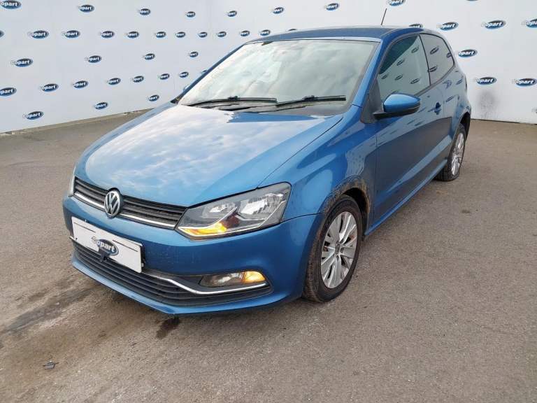 Breaking VW Polo 6C 2014 3 Door 1.2 TSI CJZC 7 Speed Auto QES Blue