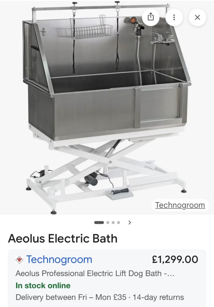 Aeolus electric dog bath 