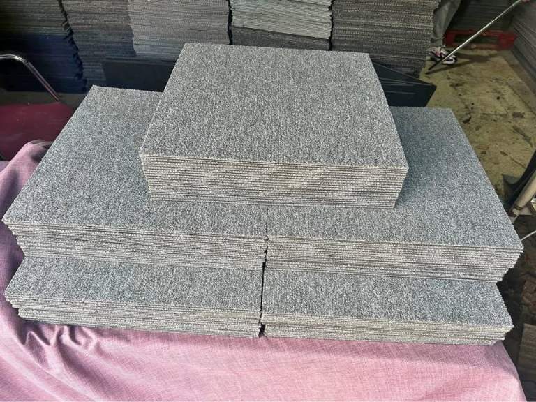 Office Grey Carpet Tiles, New, 50x50cm