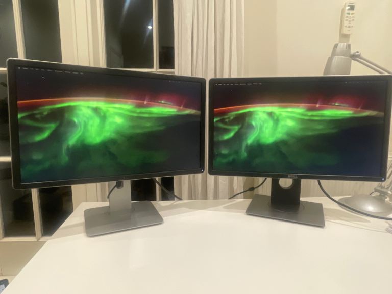 Two Dell Monitors