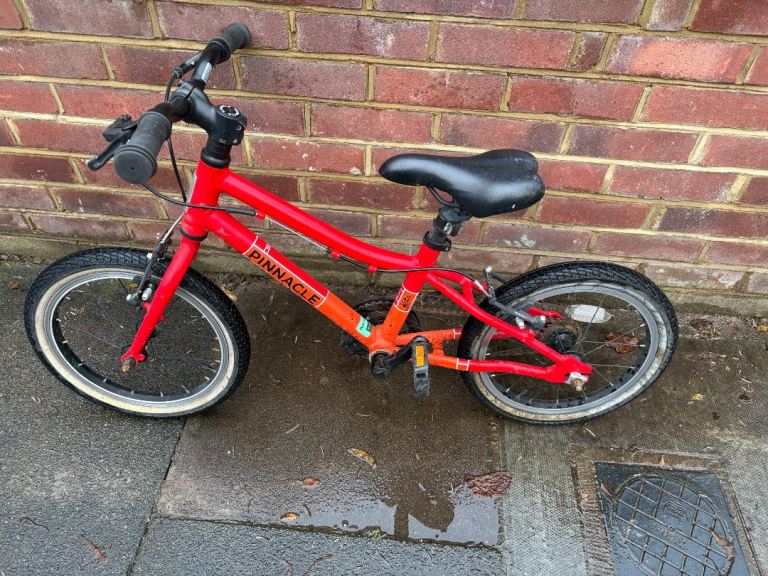 Kids red pinnacle bike