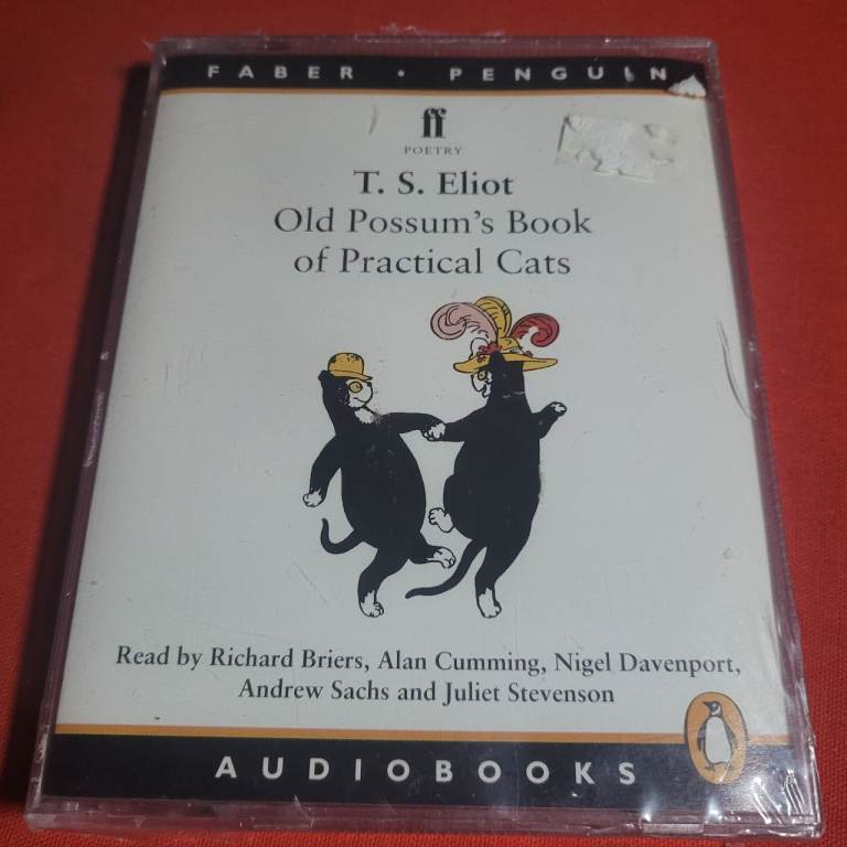 Old Possum's Book of Practical Cats by T. S. Eliot (AUDIO Cassette, 1996) SEALED b11