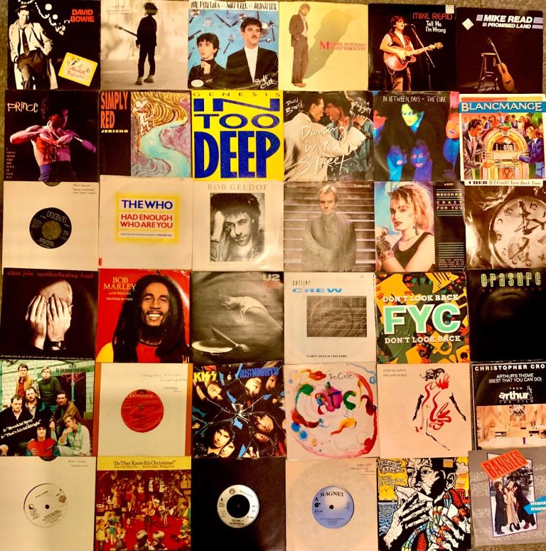 120x 7” vinyl singles for sale 