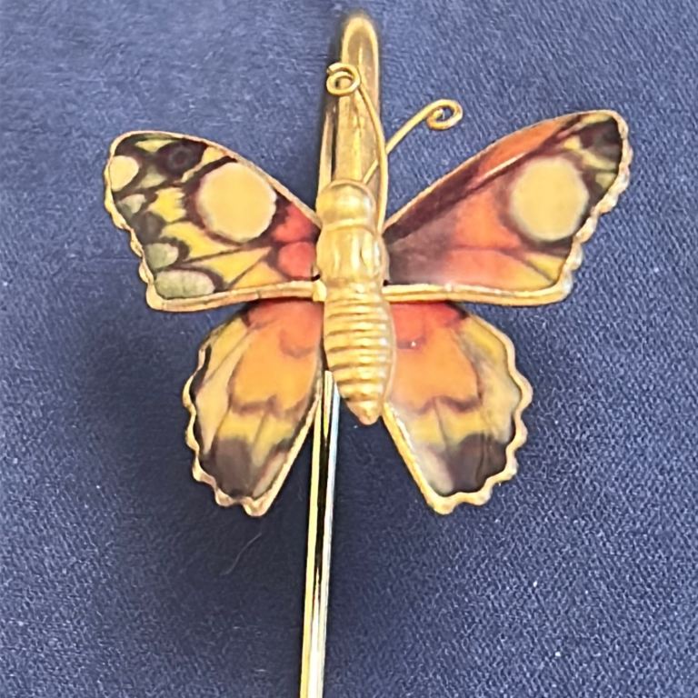 Vintage Inspired Brass Butterfly Bookmark-Enamel Detail-10cm-Readers Gift!