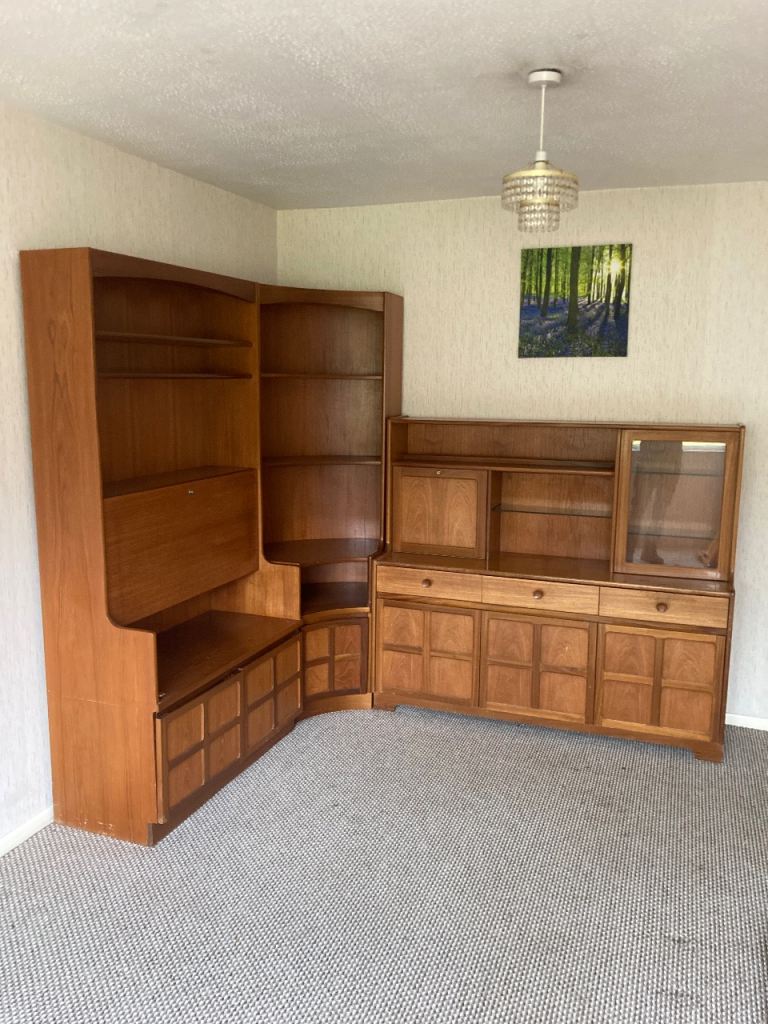 Nathan “squares” design teak cabinets 1970s