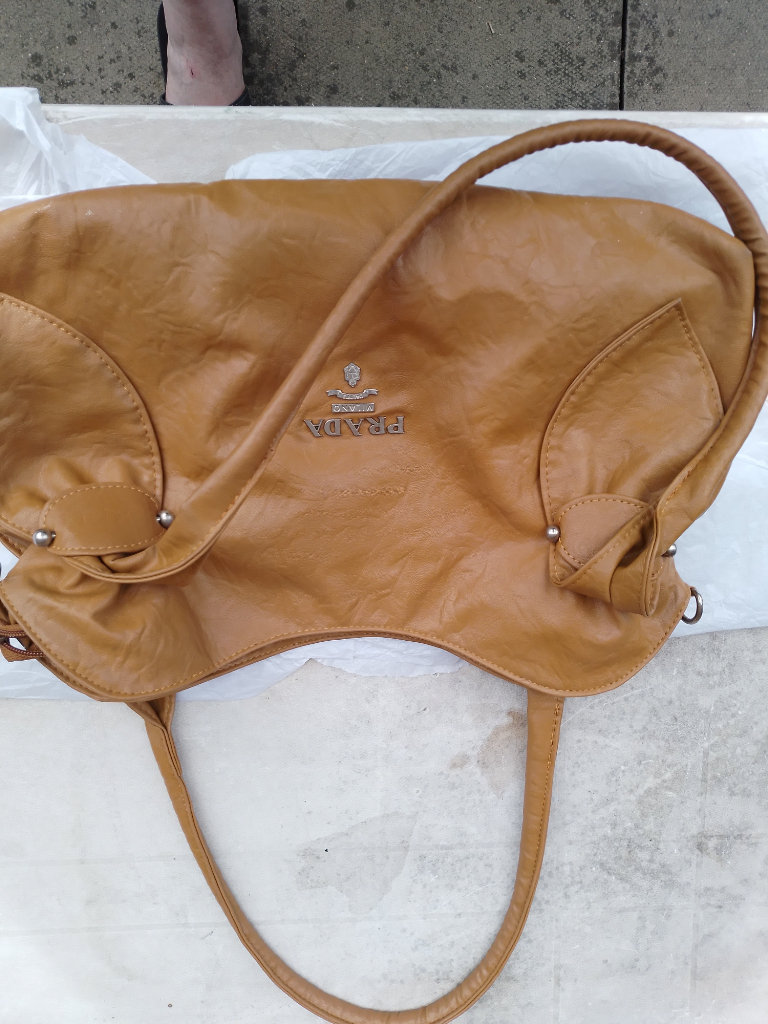 prada handbag brown --rare find--