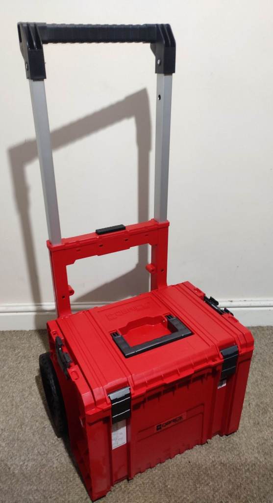 Tool Cart Similar To Milwaukee Packout, DeWalt Tstak Qbrick Red Ultra Heavy Duty Tool Trolley