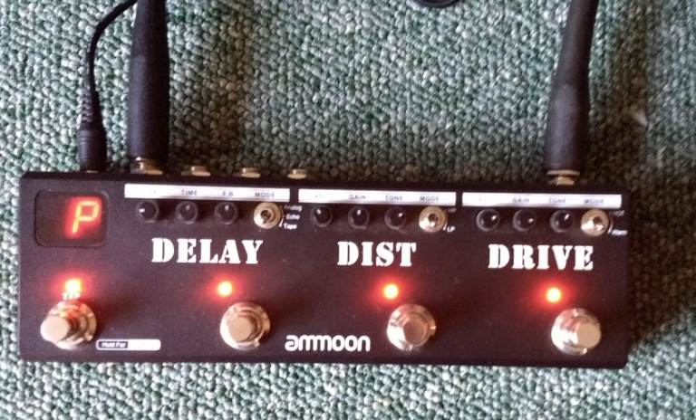 Ammoon Pockmon Multi-Effects Pedal (Delay, Dist, Drive) – Boxed, Very Good Condition