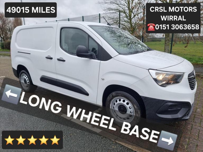 2019 Vauxhall Combo 2300 1.5 Turbo D 100ps H1 Edition Van LONG WHEEL BASE PANEL VAN Diesel Manual