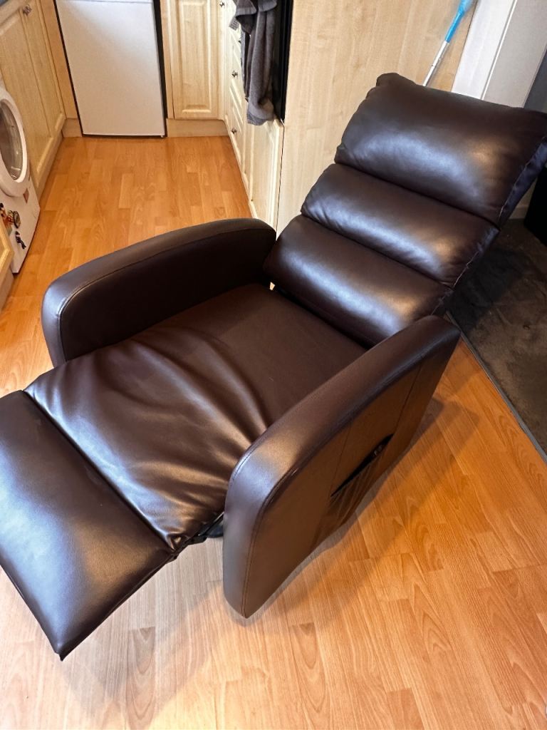 Recliner Heated Massage Chair Fuax Leather 