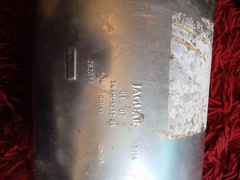 Jaguar exhaust parts number 