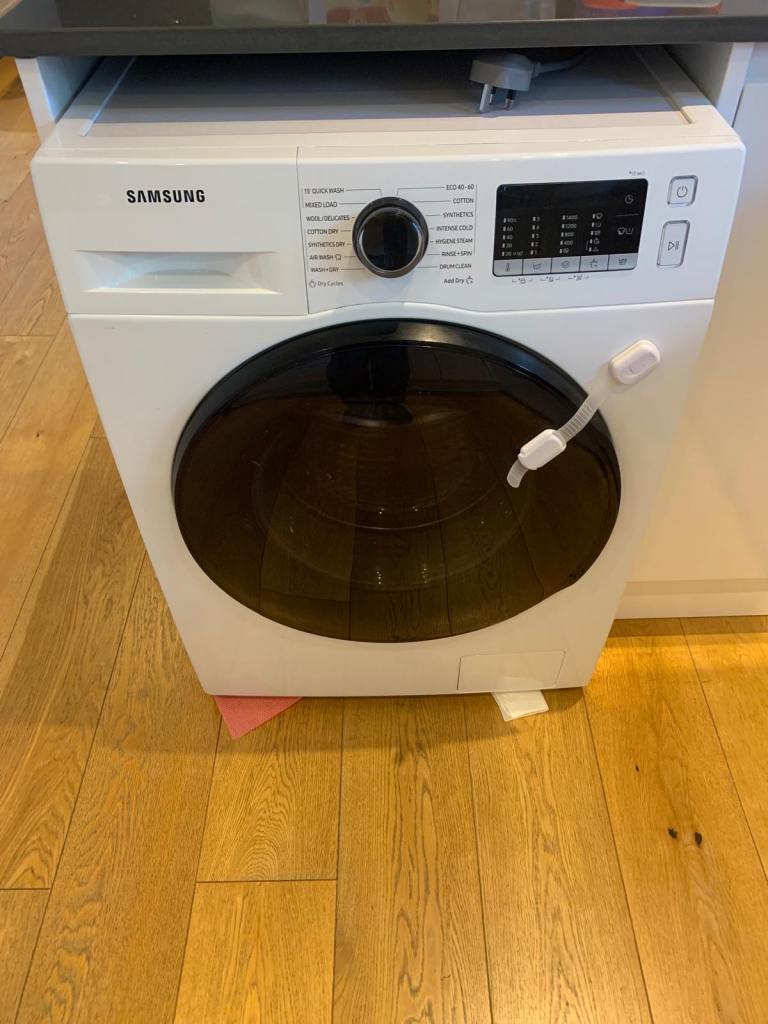 SAMSUNG Series 5 ecobubble WD80TA046BE/EU 8 kg Washer Dryer - White