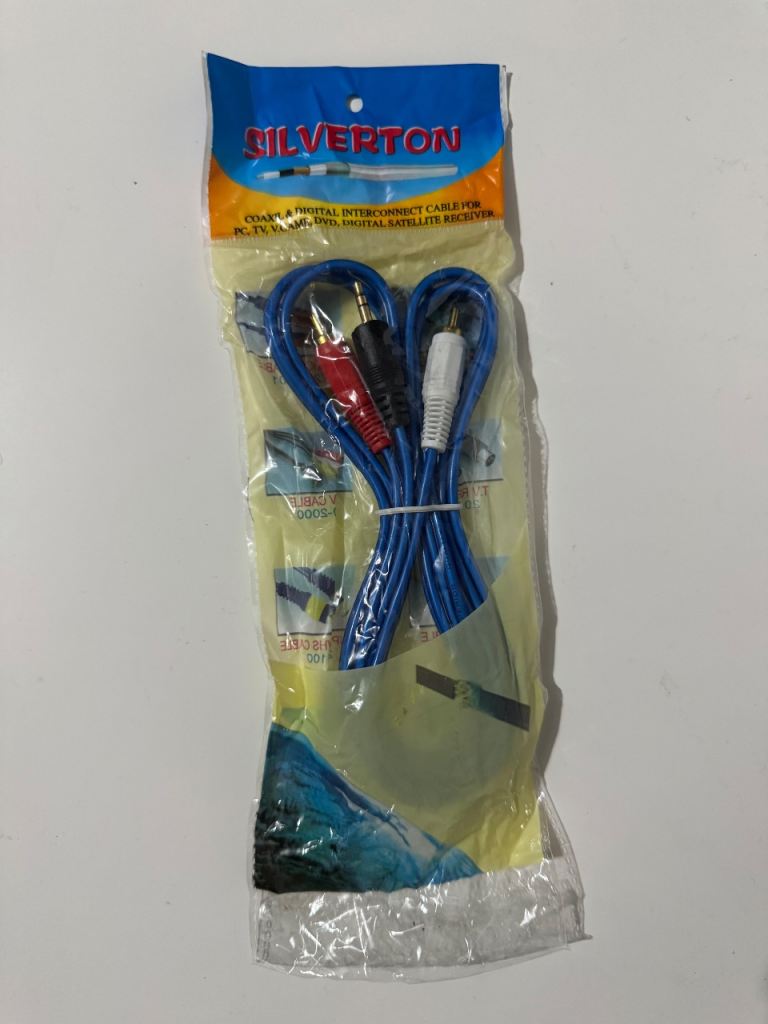 Silverton coaxil & digital interconnect Blue cable for PC TV V GAME DVD DIGITAL Satellite Receiverl
