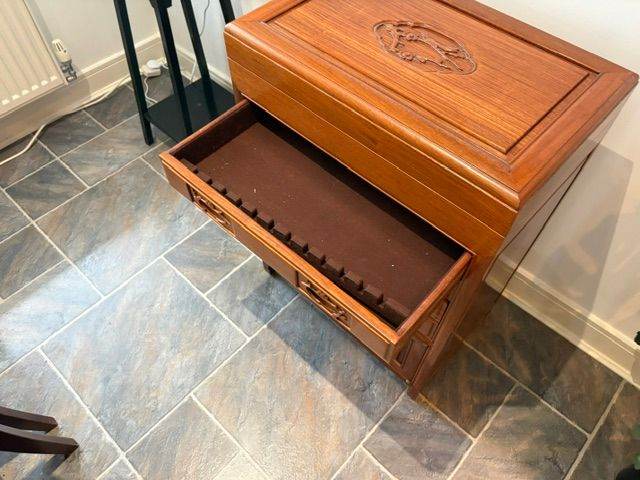Rosewood Cuterly Box far eastern
