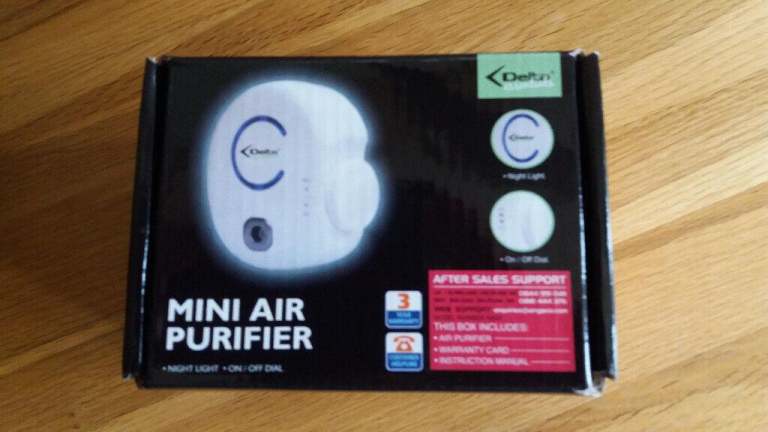 NEW, boxed Mini Air Purifier /  Night light