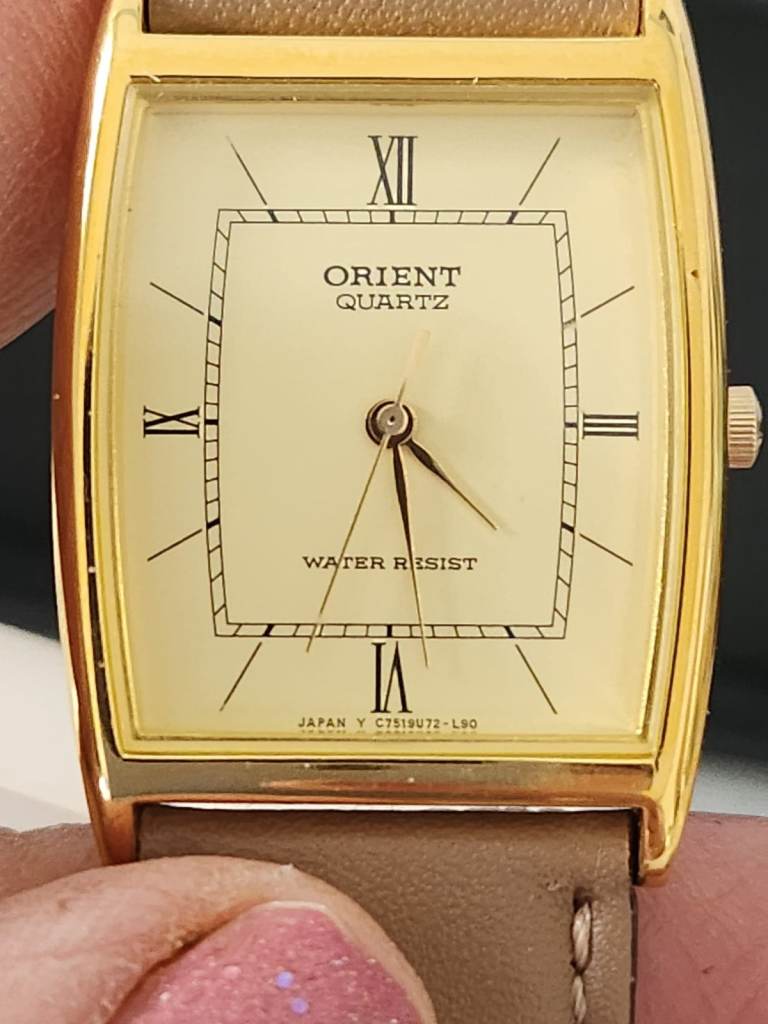 Orient Quartz Ladies Dress Watch Gold Tone – NOS Vintage Japanese Watch