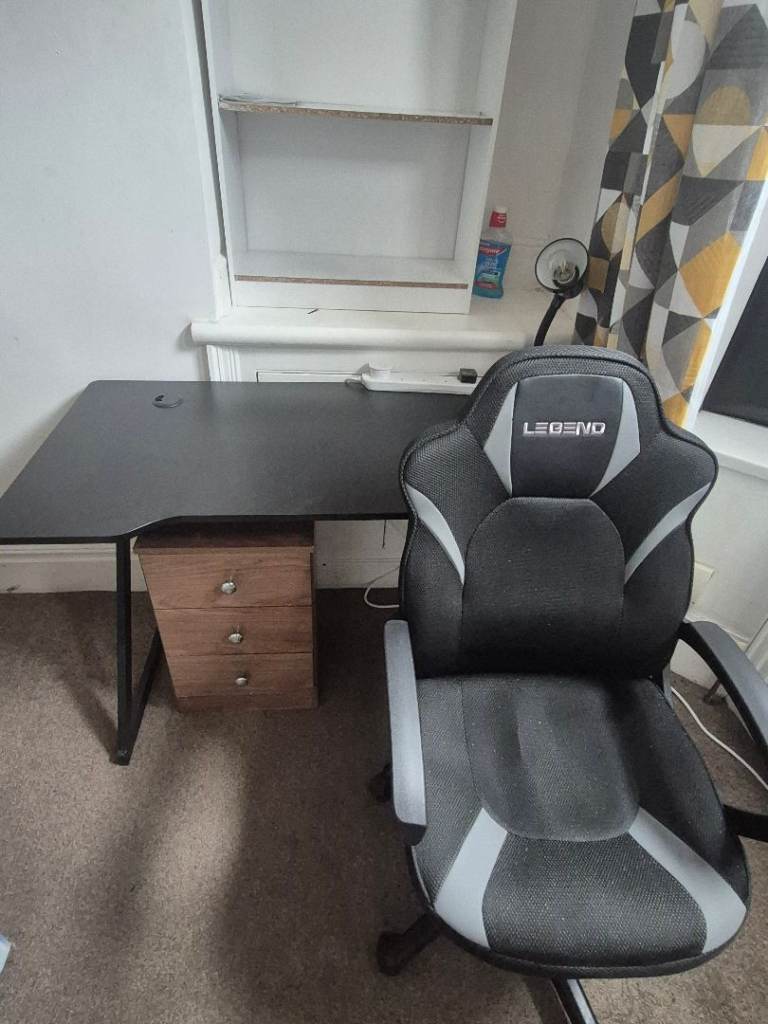Desk and chair